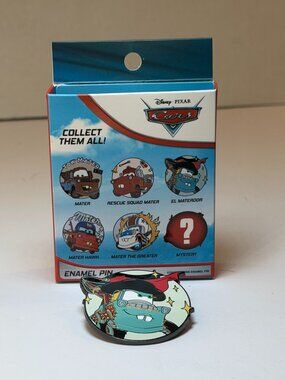 Disney Pixar Cars Tow Mater Blind Box Pin Mystery El Materdor Matador